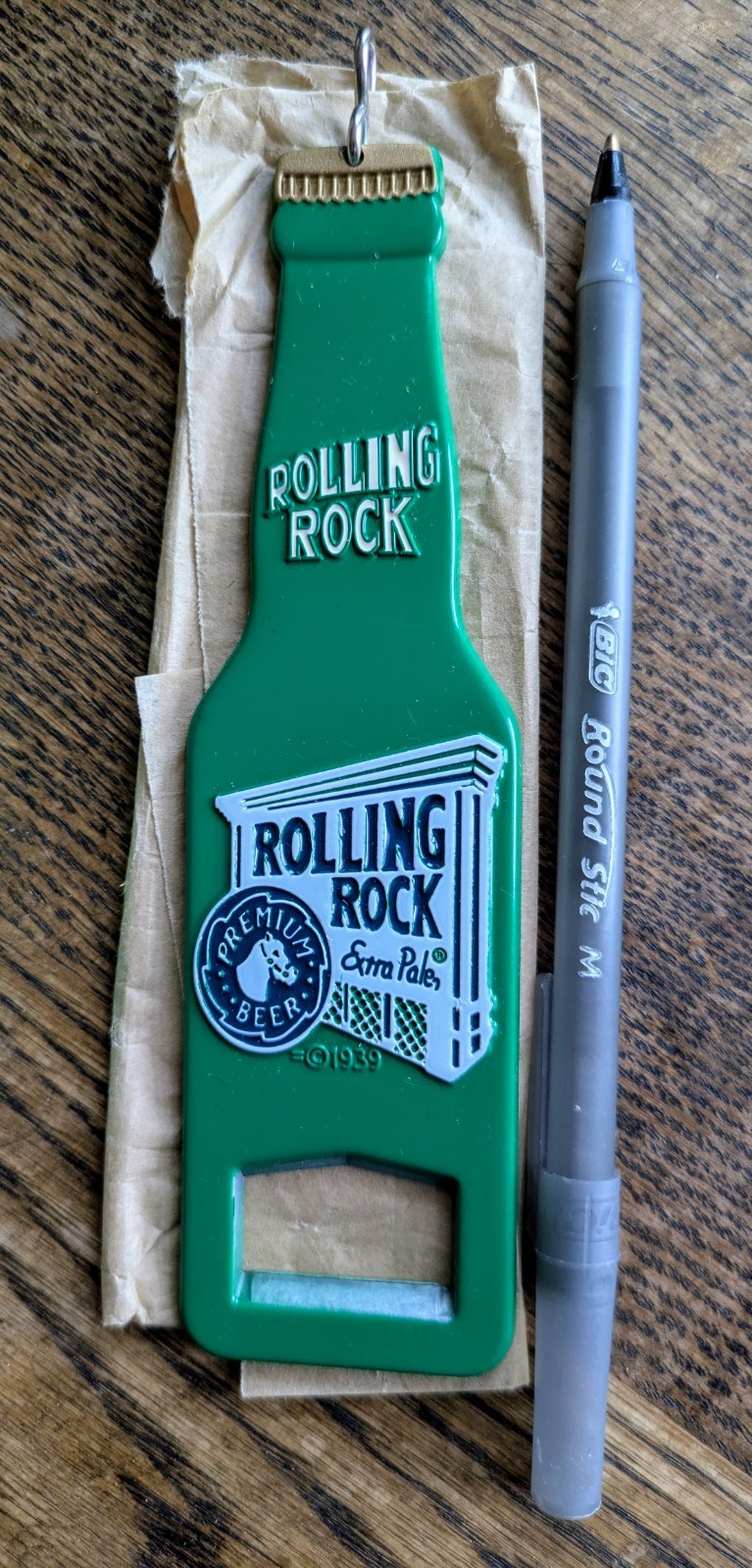 Rolling Rock Vintage NOS Bottle Opener Can Premium Beer STEEL