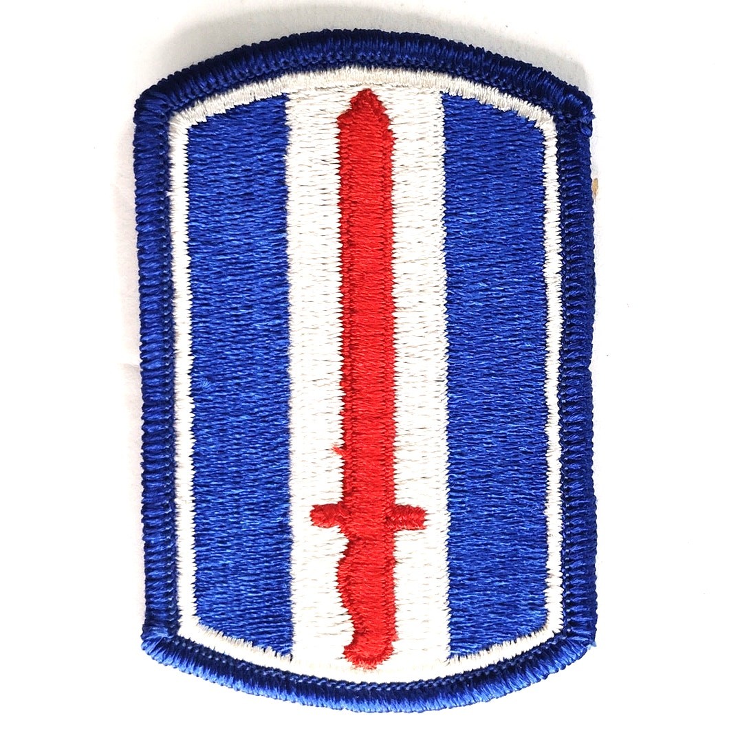 US Army 193rd Infantry Brigade Patch Full Color 3" × 2" Sew‑On, Embroidered
