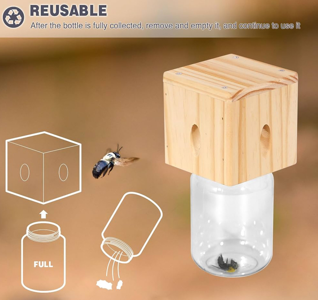 Individually Handmade Cube Style, Carpenter Bee Traps That Really Work