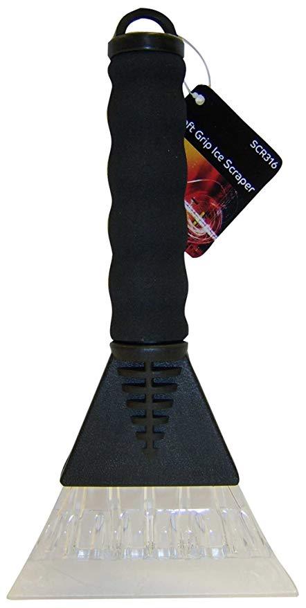 3 x Ice Frost Scraper for Car Windscreen Wind Screen Soft Grip Extra Wide Blade