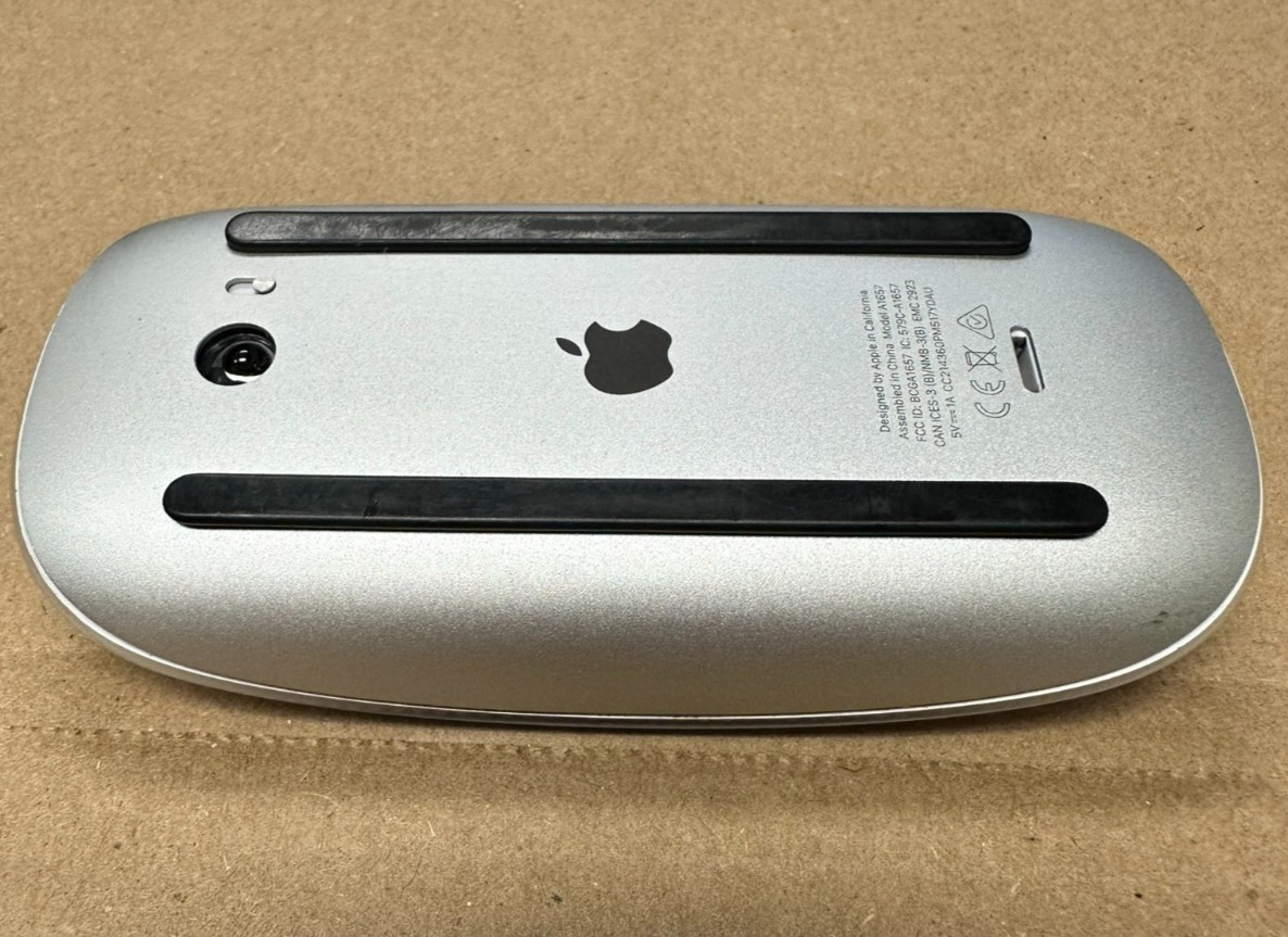 Apple Magic Mouse 2 A1657 White Silver Bluetooth Wireless Rechargeable Tested