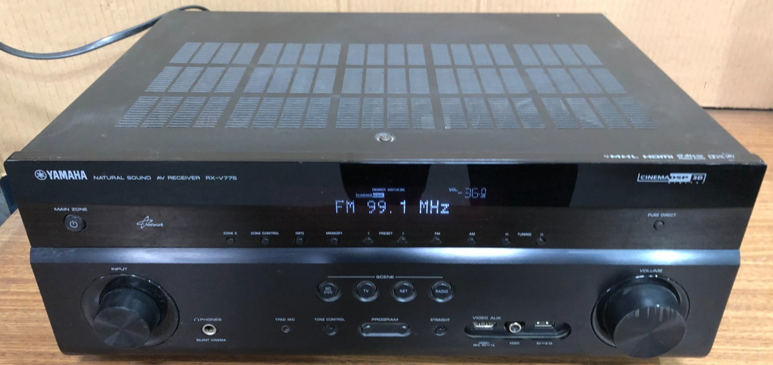 Yamaha RX-V775 Natural AV Receiver - Tested for Sound