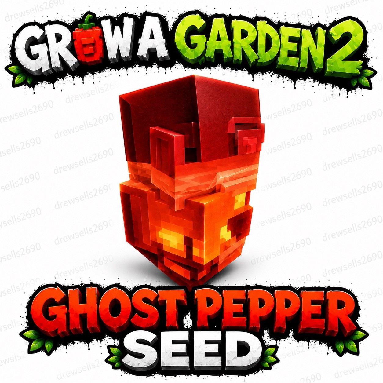 👻X5 GHOST PEPPER SEEDS🌶️ - Grow a Garden 2 | 100% legit | Super Fast 💨 | GAG2