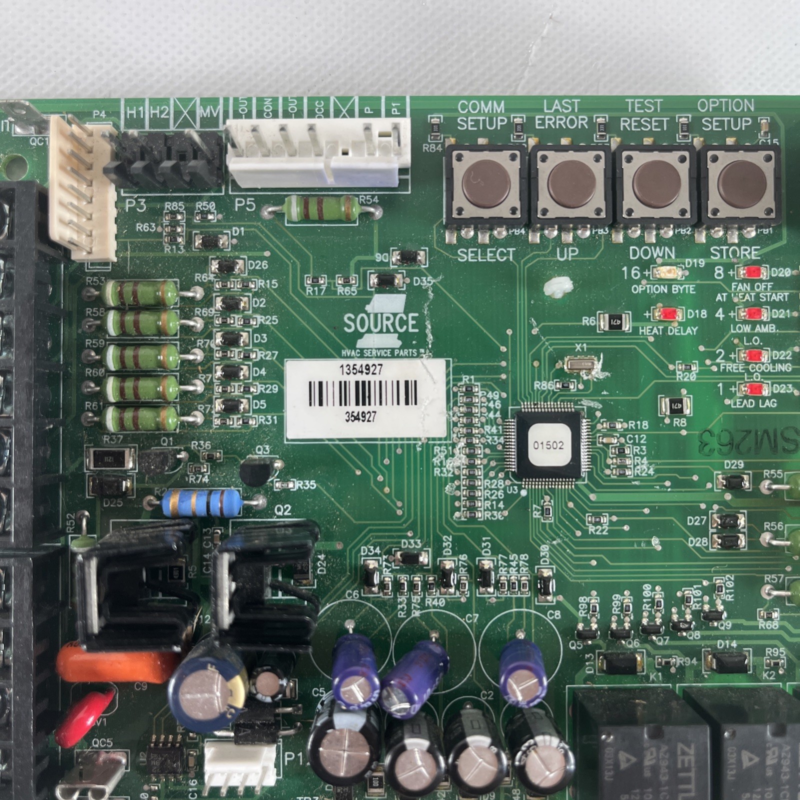 YORK EVCON Source 1 354927 Control Circuit Board 1354927