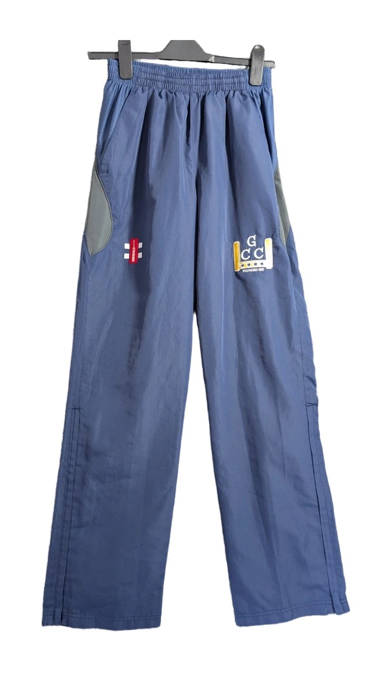 Gray Nicolls Mens Navy Blue 100 Percent Polyester Trousers 27 in Waist 32 in Leg
