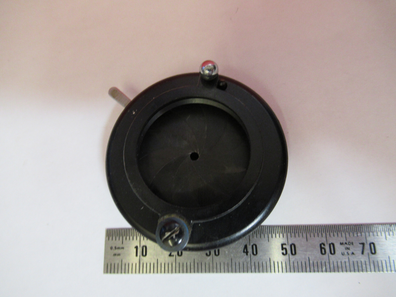 LEITZ WETZLAR GERMANY DIAPHRAGM IRIS OPTICS MICROSCOPE PART AS PICTURED T9-A-14