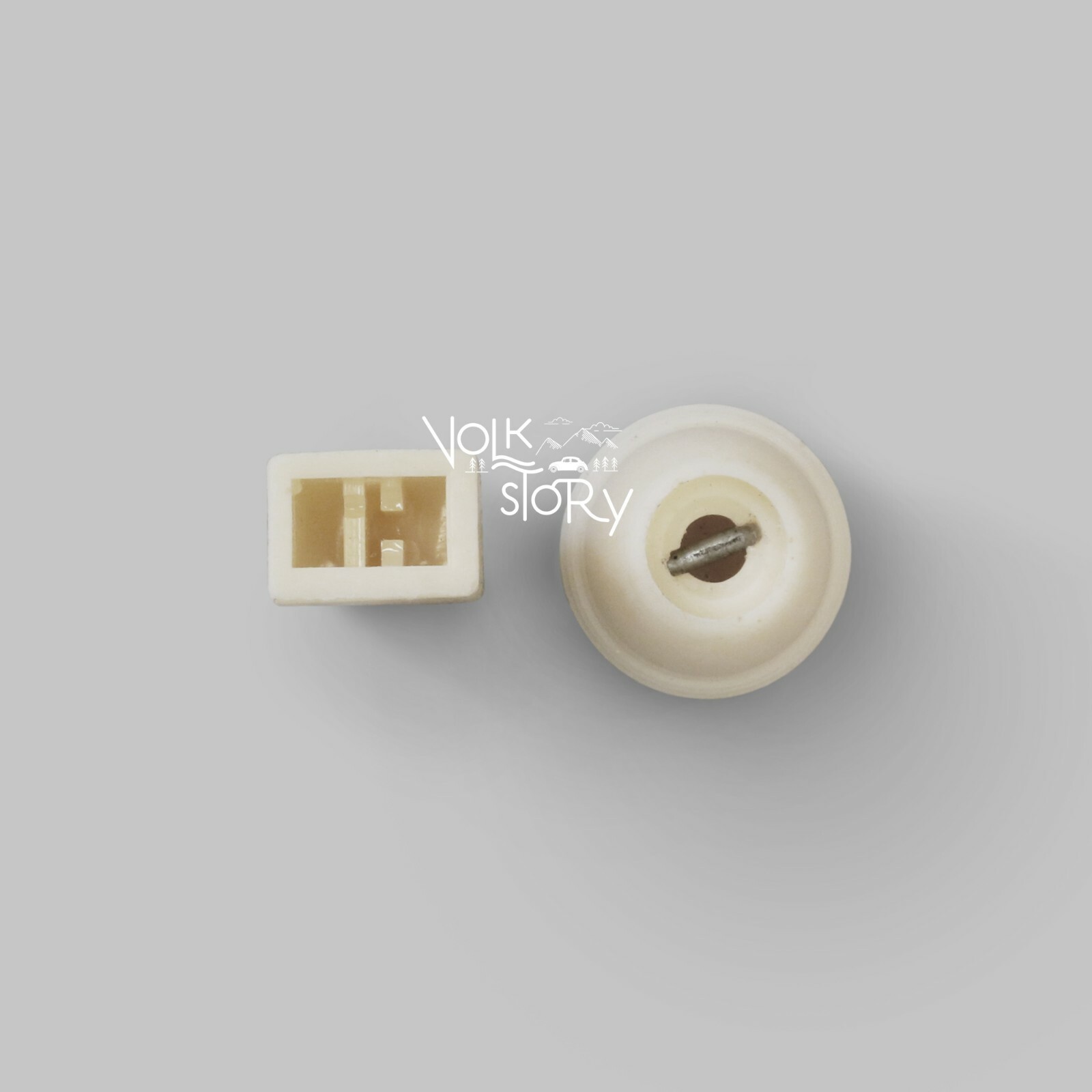 VW Classic BEETLE SAPPHIRE ONE RADIO BUTTON KNOBS REPLACEMENT IVORY ( ECO )