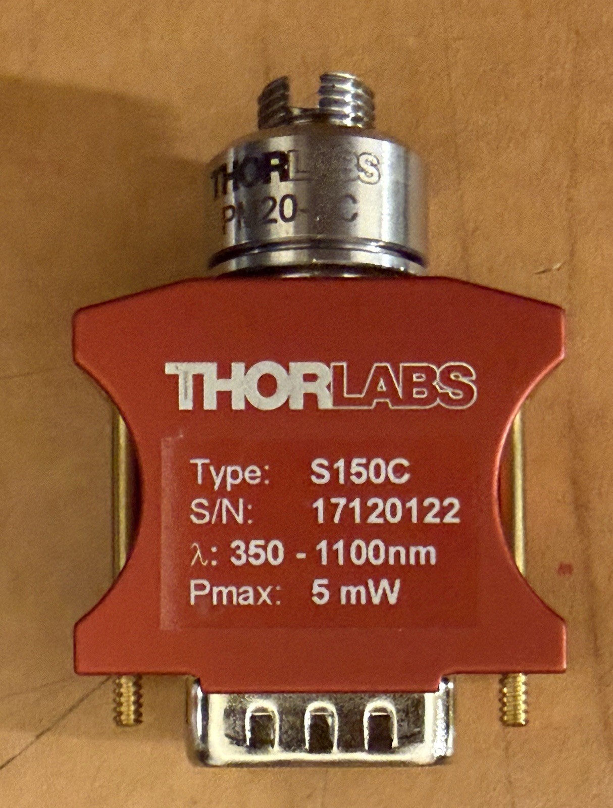 Thorlabs S150C w/PM20-FC & PM-20-SMA