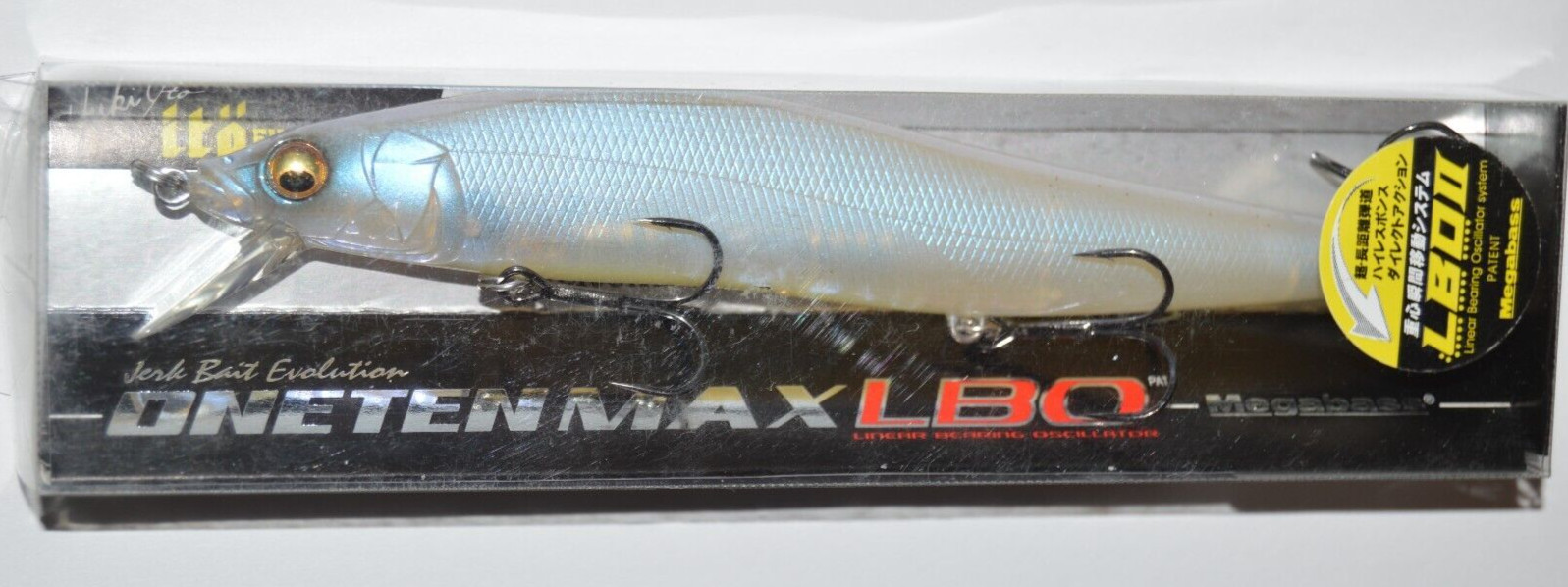 megabass ito vision 110 oneten LBO USA max 5.3" 3/4oz jerkbait french pearl ob