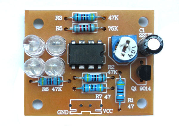 2PCS LM358 breathing light parts electronic DIY fun making kit flashing lamp m9