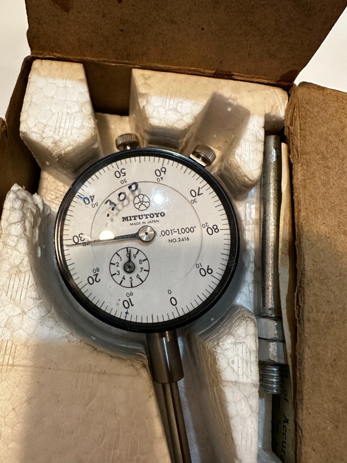 Mitutoyo 2416 Dial Indicator in box (Used) - Made in Japan