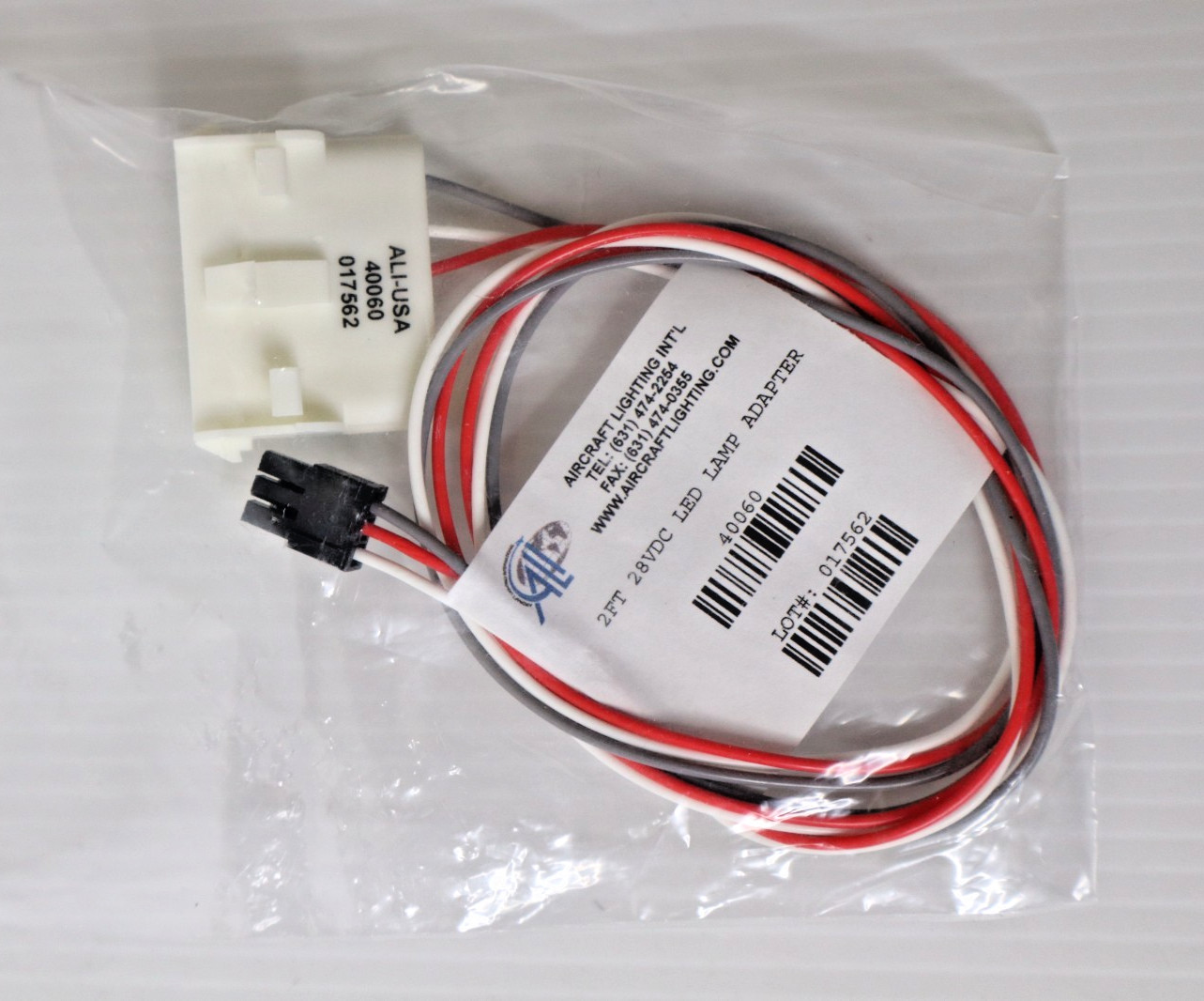 Aircraft Lighting Int'l 40060 LED Lamp Adapter 2' (28 VDC) 4 Available