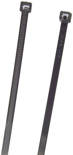 Grote 83-6001 Standard Tie, Black, 4", 18 Lb (100 Pack)