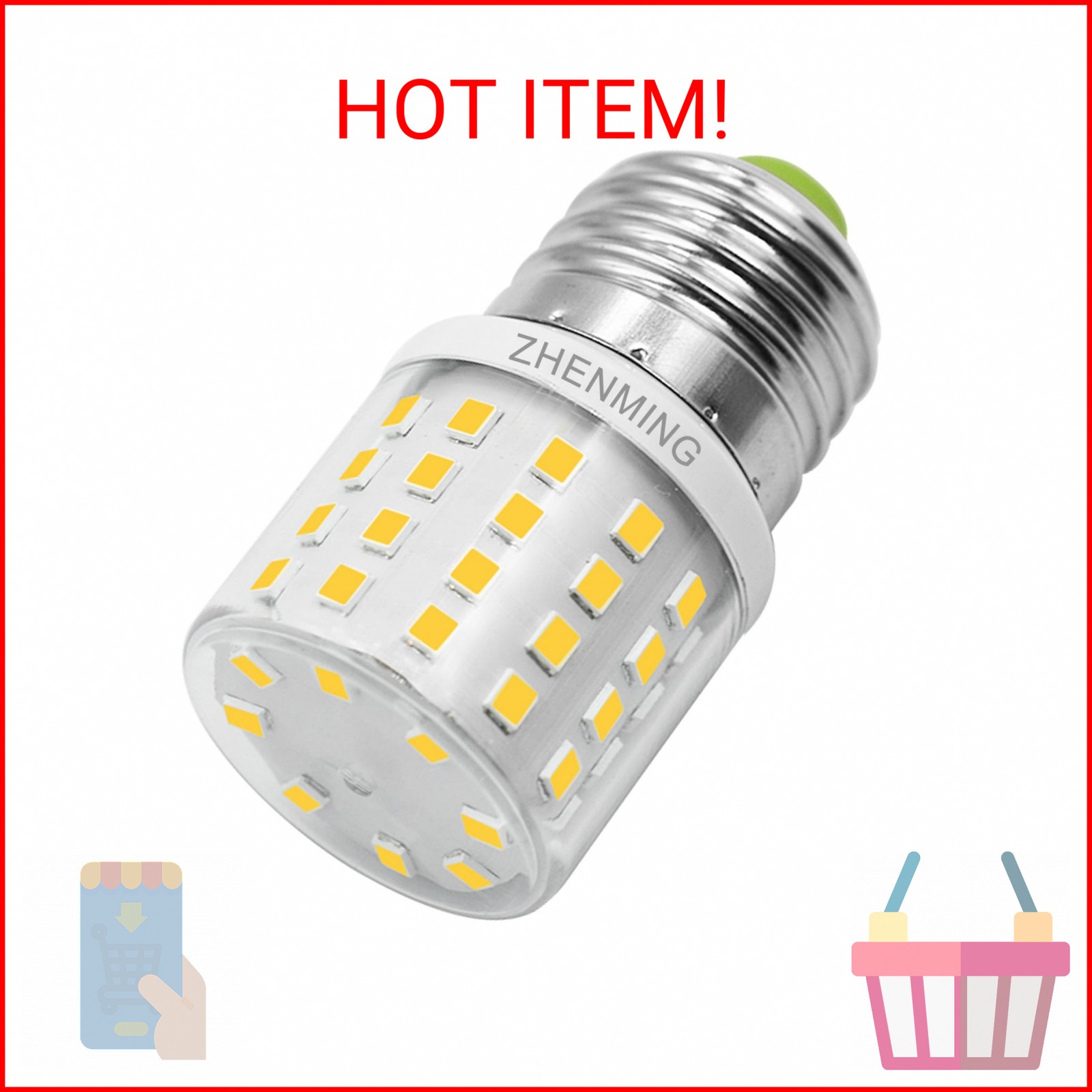 ZHENMING LED AC 100-265V 3.5W Refrigerator KEI D34L Light Bulbs 4W Replacement 4