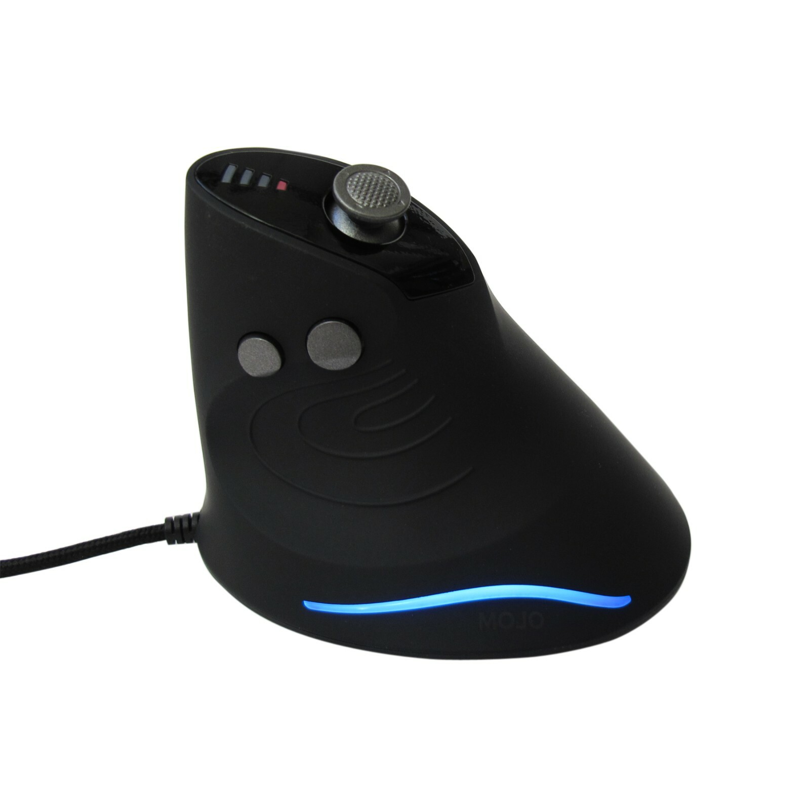 MOJO Silent Vertical Gaming Mouse - Ergonomic Mouse w/ 4 Directional Joystick