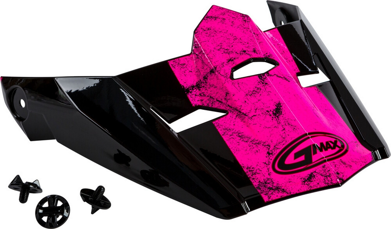 GMAX MX-46 Dominant Adult Helmet Visor w/Screws Black/Pink/White