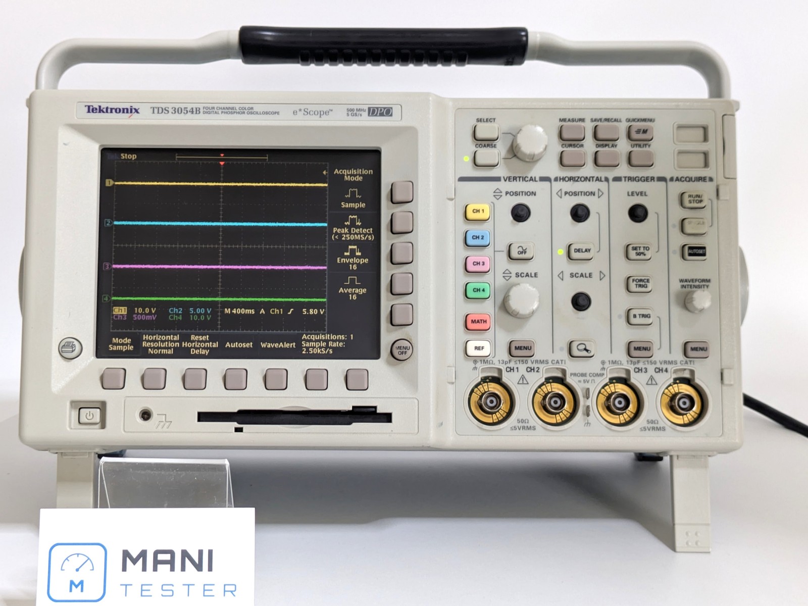 Tektronix TDS3054B Digital Phosphor Oscilloscope 500MHz 5GS/s 4CH DPO