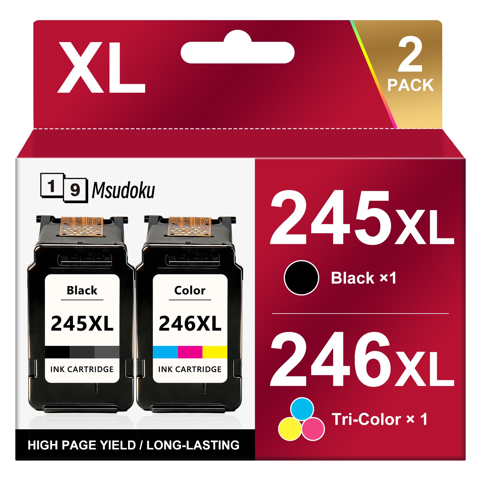 PG-245XL CL-246XL Ink Cartridge for Canon PIXMA MG2522 MG2520 MX490 MX492 Lot