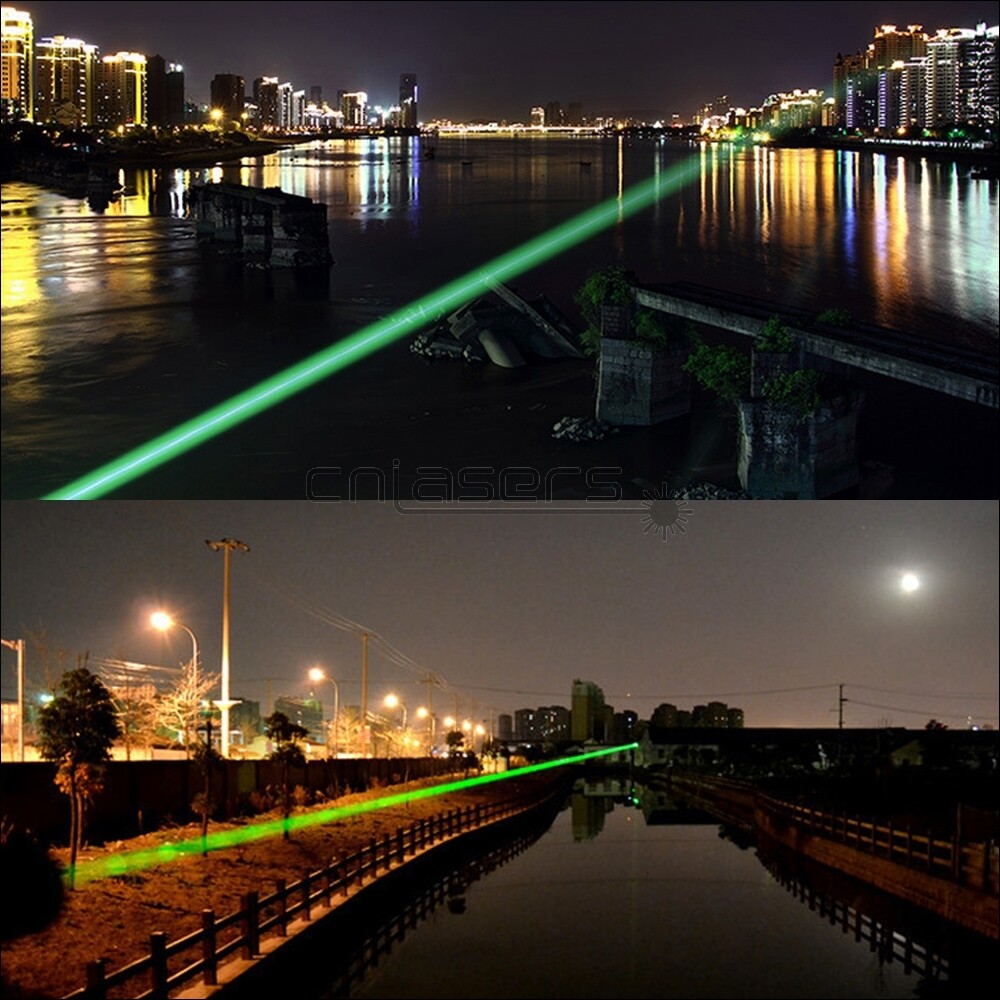 Green Laser Pointer Adjustable Focus 520nm Visible Laser Sight Flashlight