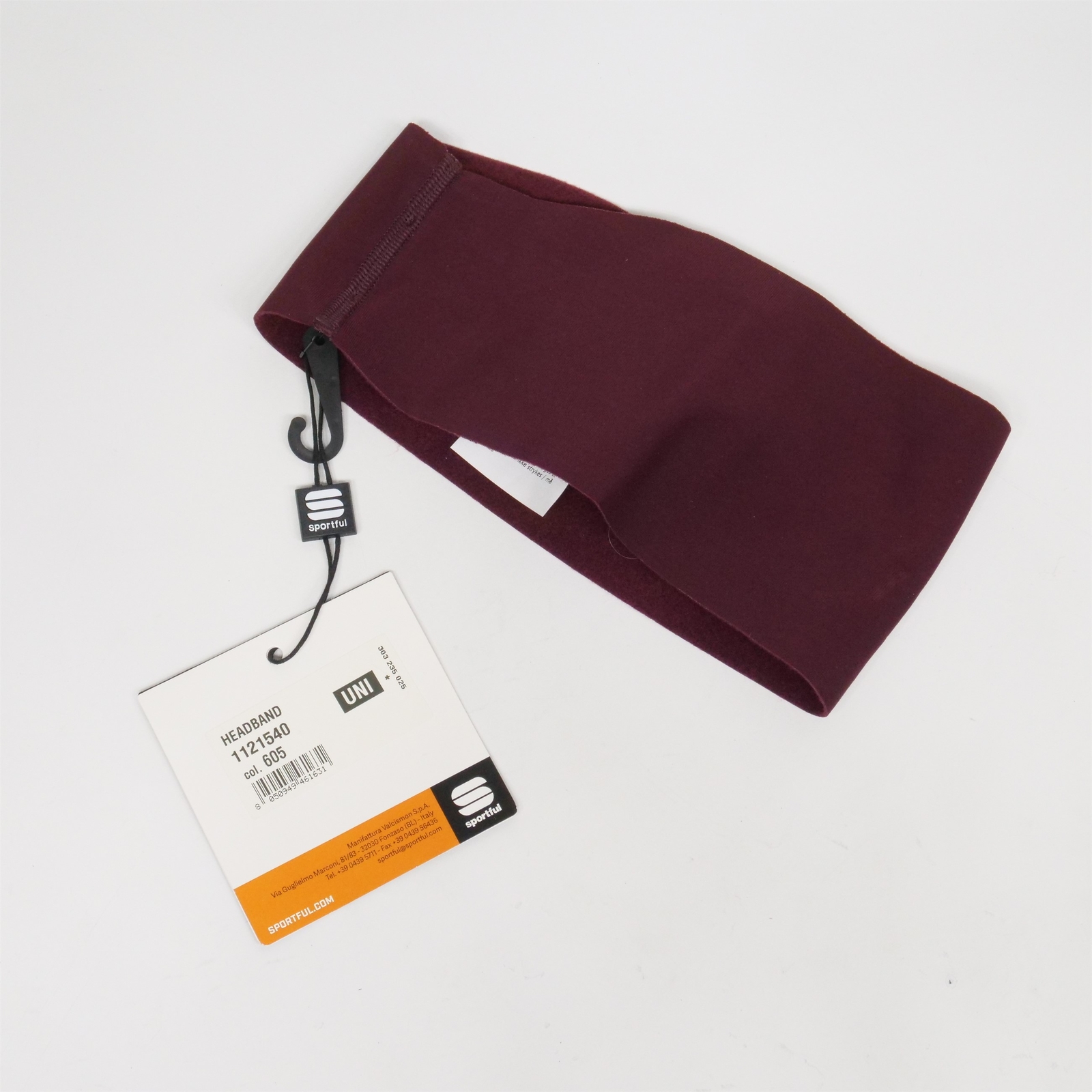 Sportful Matchy Headband Unisex One Size Red Wine