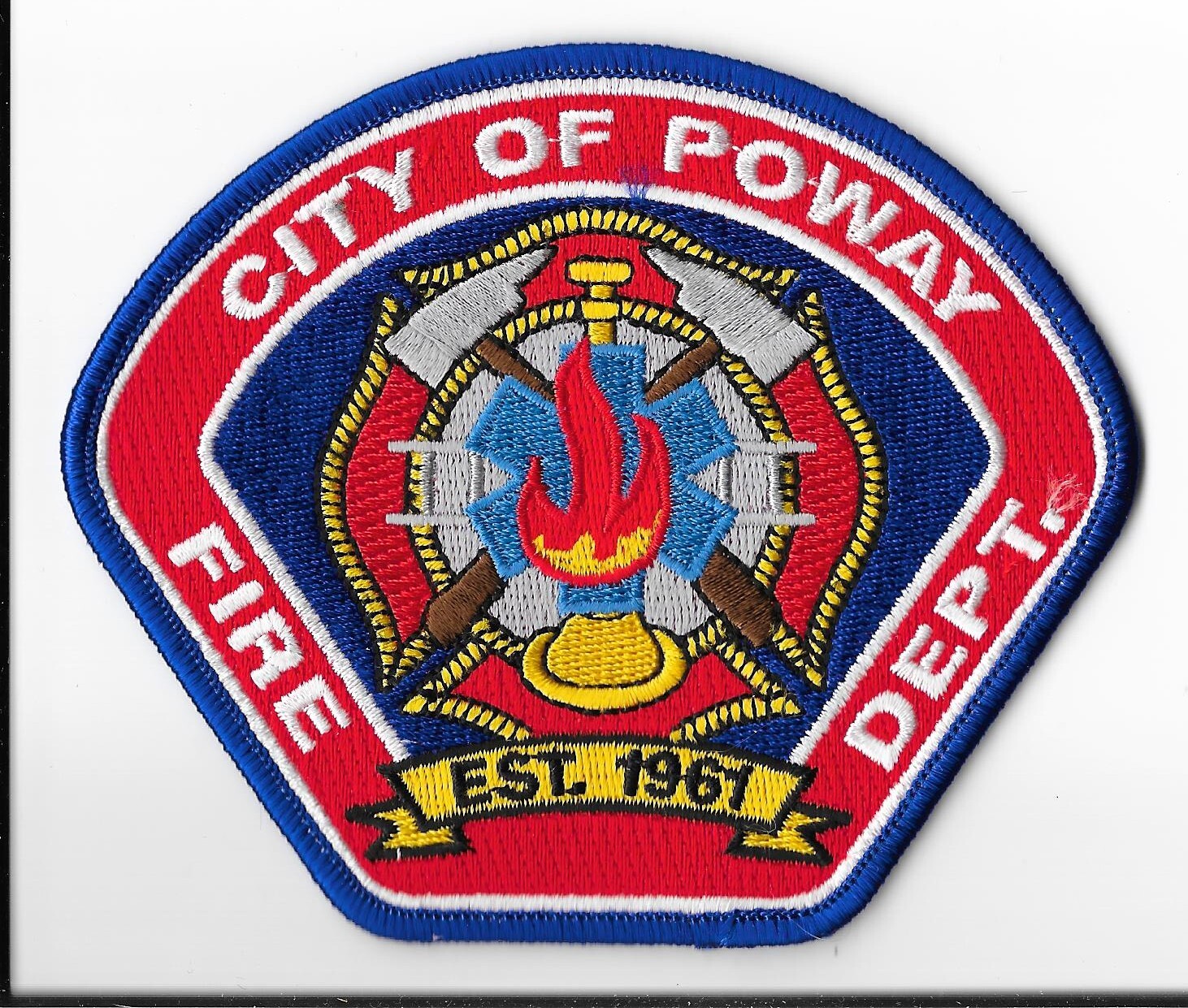 Poway Fire Department, California Shoulder Patch V1