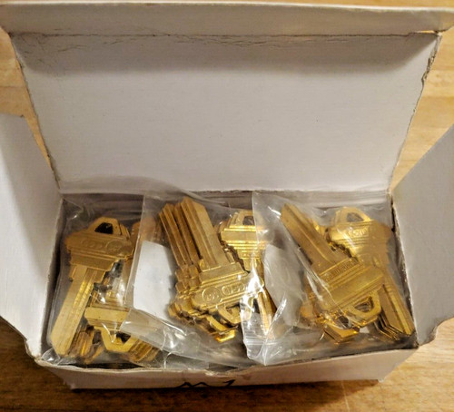 90 brass Schlage 1145-F SC7 Keyblanks