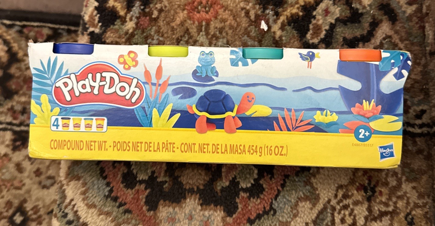 Hasbro Play-Doh 4-Pack - 4oz Containers in Assorted Colors