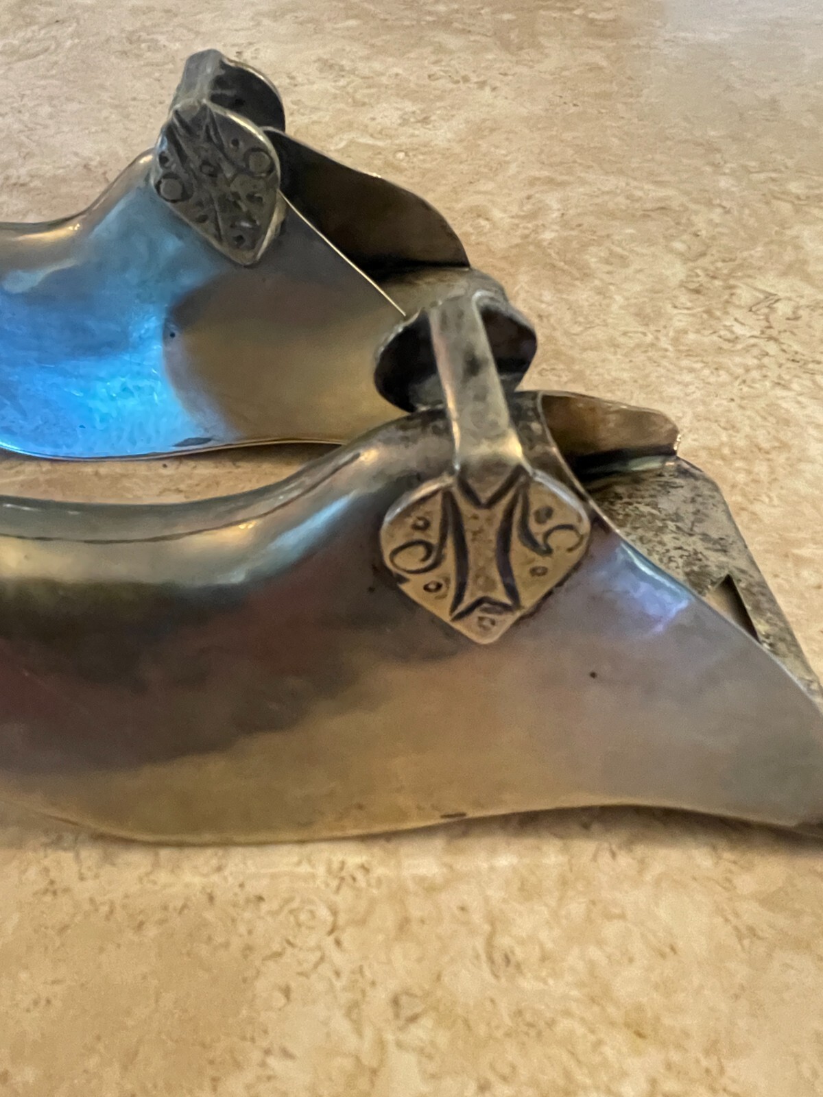 South American Nickel Silver Stirrups Conquistador Stirrups
