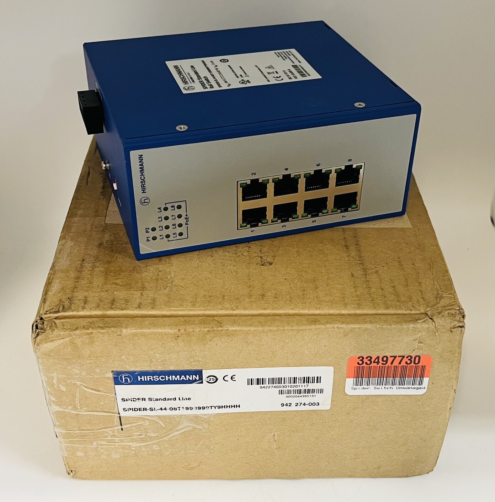 Hirschmann SPIDER III Unmanaged DIN Rail Fast/Gigabit Ethernet Switch