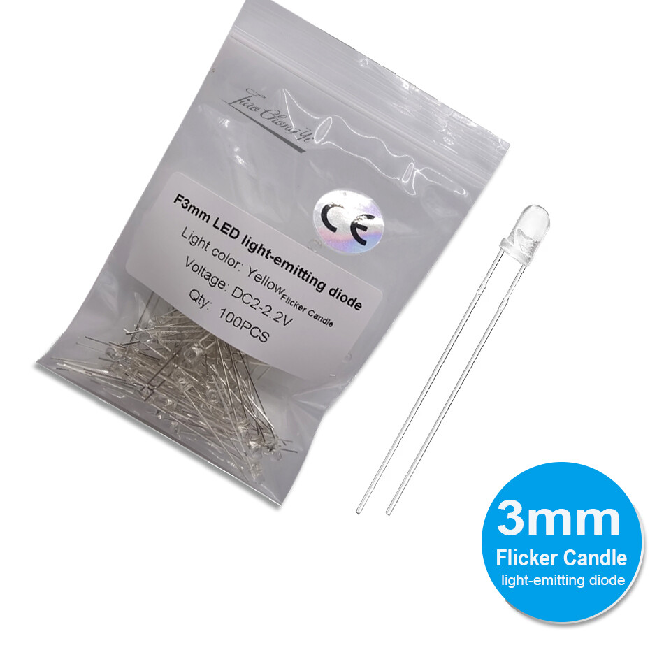 3mm 5mm Candle Led Flicker Yellow Red Light Flickering light-emitting diode