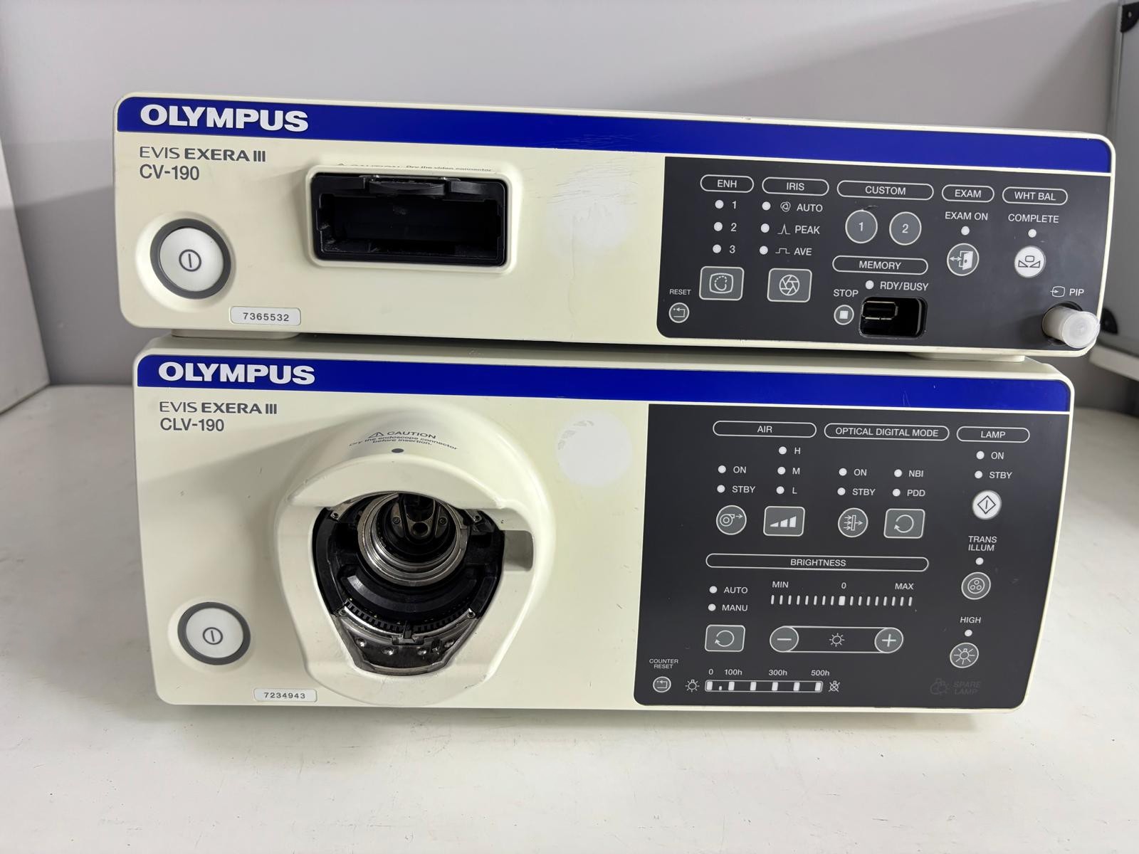 Olympus EVIS EXERA III CV-190 Video Processor + CLV-190 Xenon Light Source