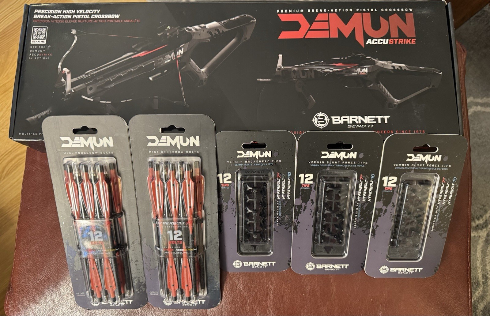 Barnett Demun Accustrike pistol crossbow with accessories(brand new in box)
