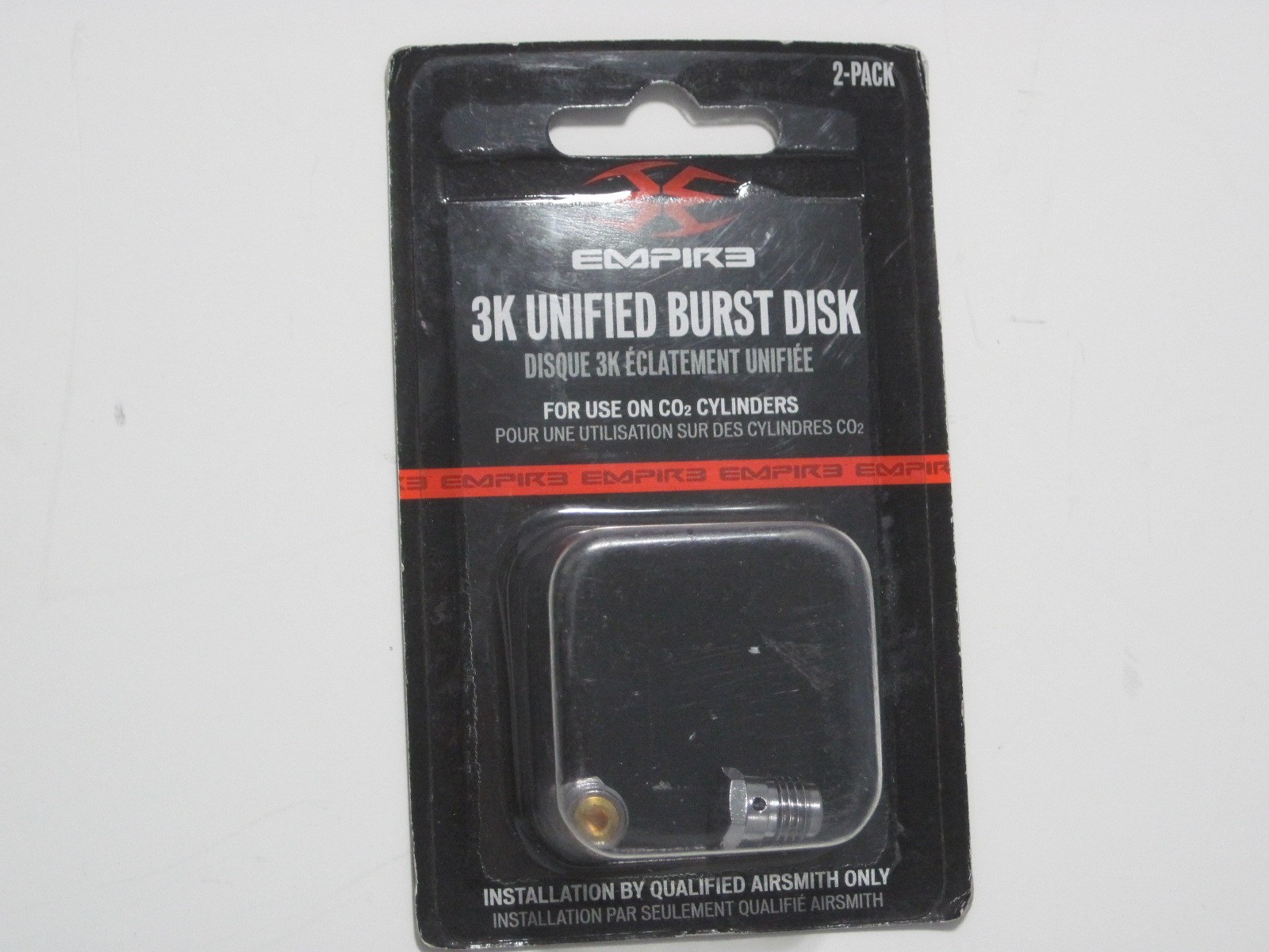 Empire Paintball Canister Carbon Dioxide Co2 Burst Disk, 3k 3000 psi, PK of 2