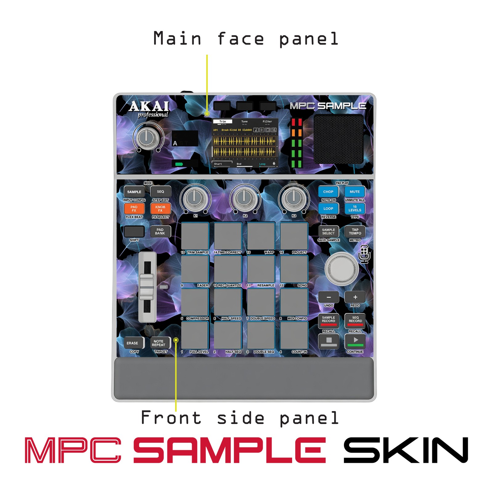 Akai MPC Sample Skin / Floral Void