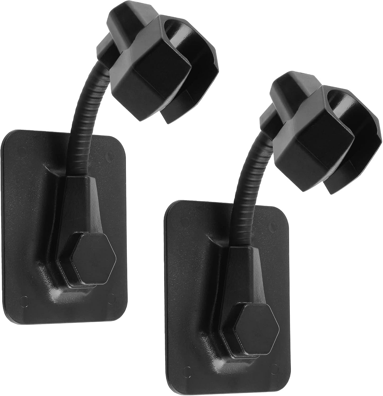 2Pcs Shower Head Holder Adhesive Adjustable Handheld Bathroom Shower Head