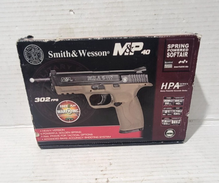 Smith & Wesson M&P 40 Spring Powered Softair Gun 302 FPS in box Springfield, MA