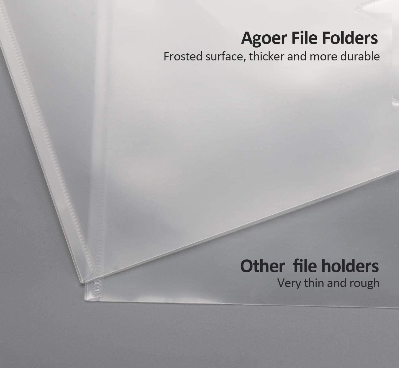 24 Pack A5 Plastic Envelopes,Plastic Poly Envelope with Button Snap Closure a...