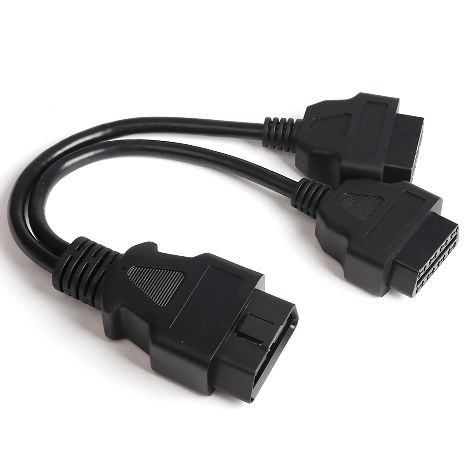 16 Pin OBD2 OBD II Splitter Adapter Cable Male to Dual Female Y Cable Adapter
