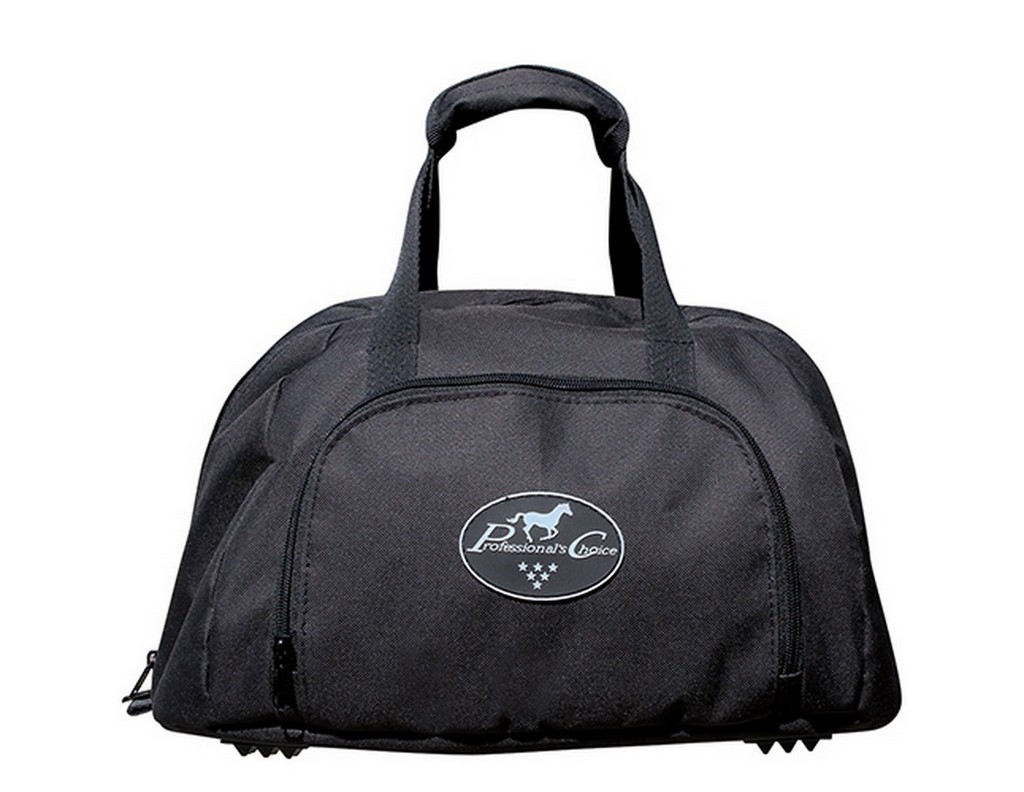 Professionals Choice Helmet Bag Zipper Pocket Nylon Black HA-922