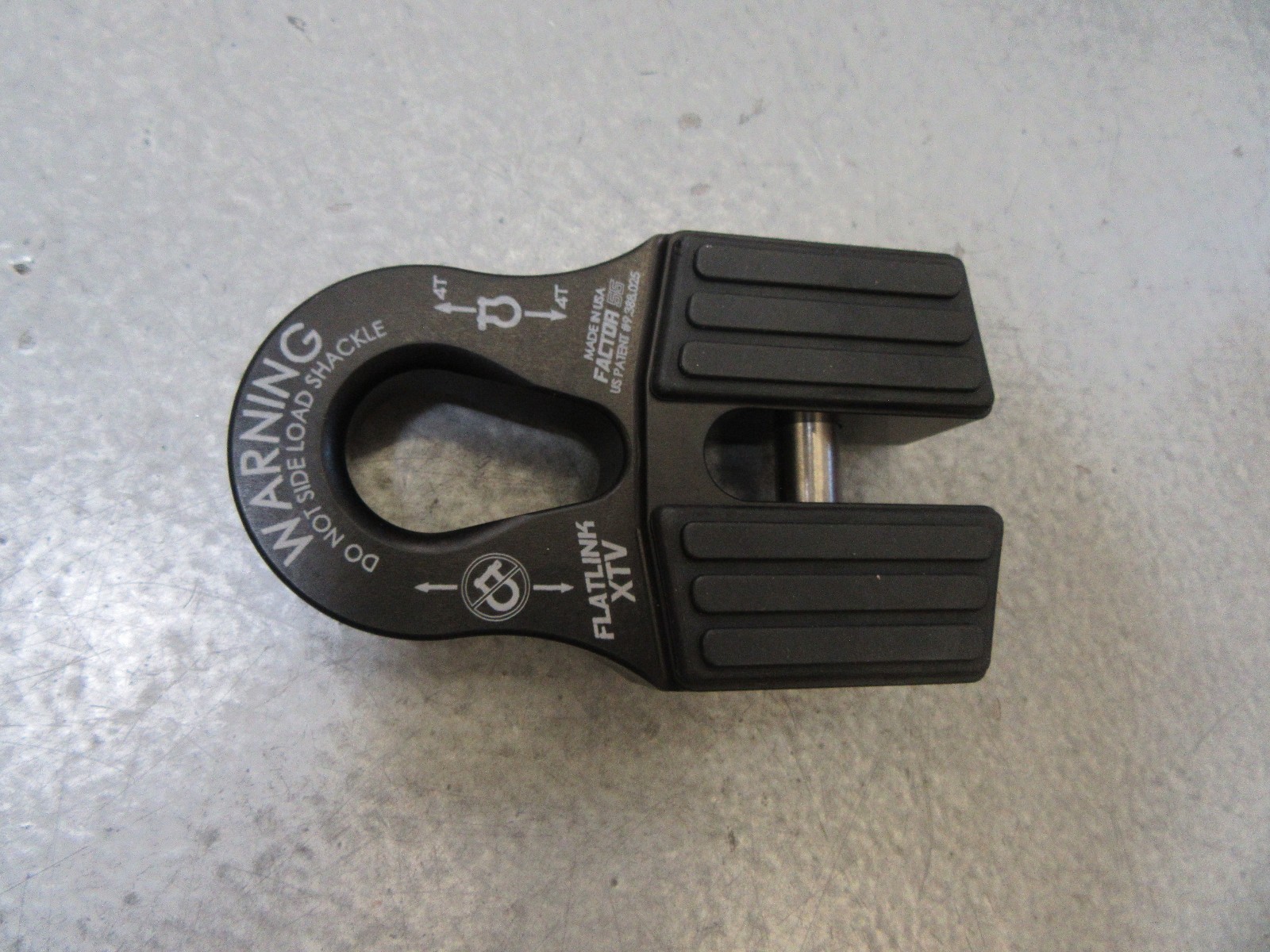 Factor 55 00070-04 Flatlink XTV Winch Shackle Mount - Black - Small/for UTV/ATV