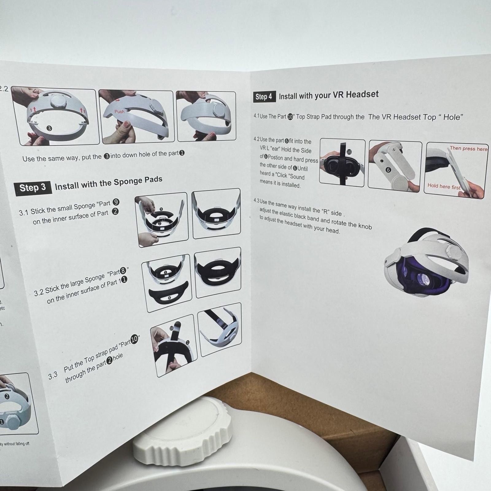 Adjustable Head Strap for VR Meta Quest 3