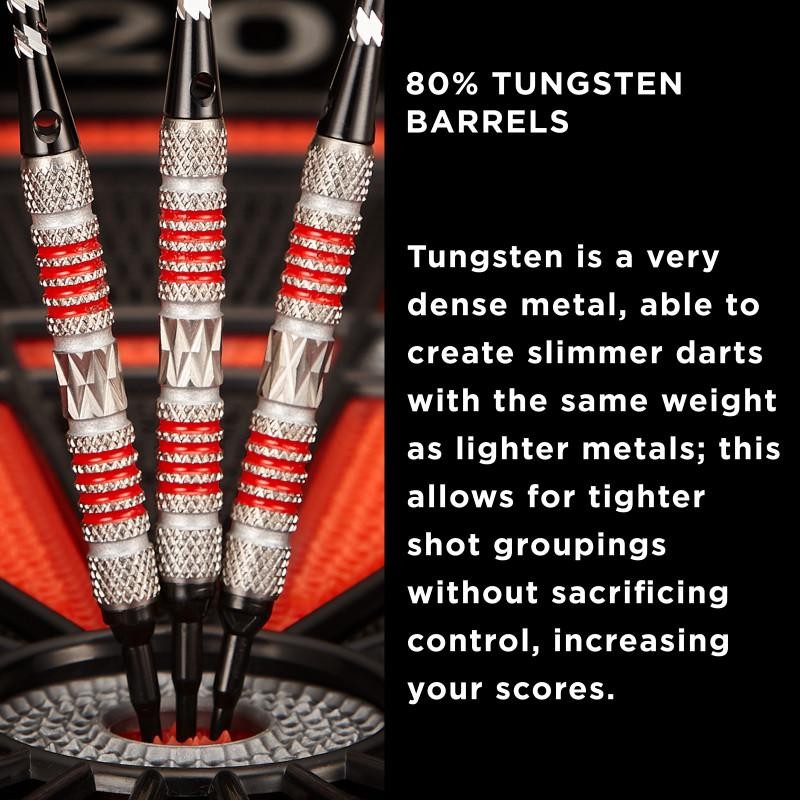 Viper Astro Tungsten Soft Tip Darts Red Rings 18 Grams
