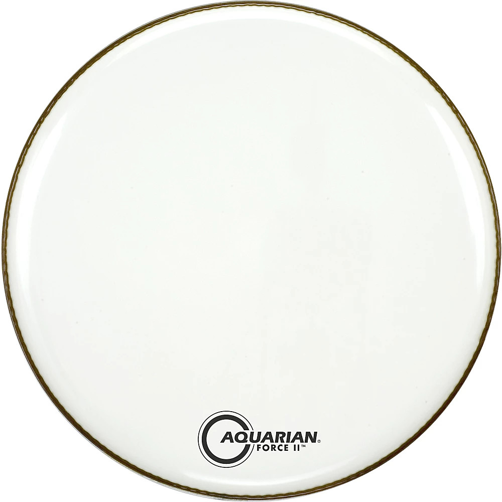 Aquarian Force II Resonant Bass Drum Head White 22 in.