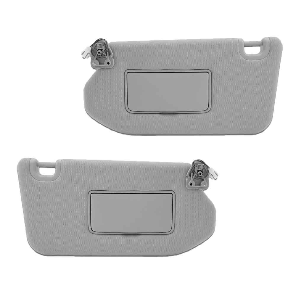 Gray Sun Visor w/Light Driver & Passenger Side For Infiniti QX60 JX35 2013-17