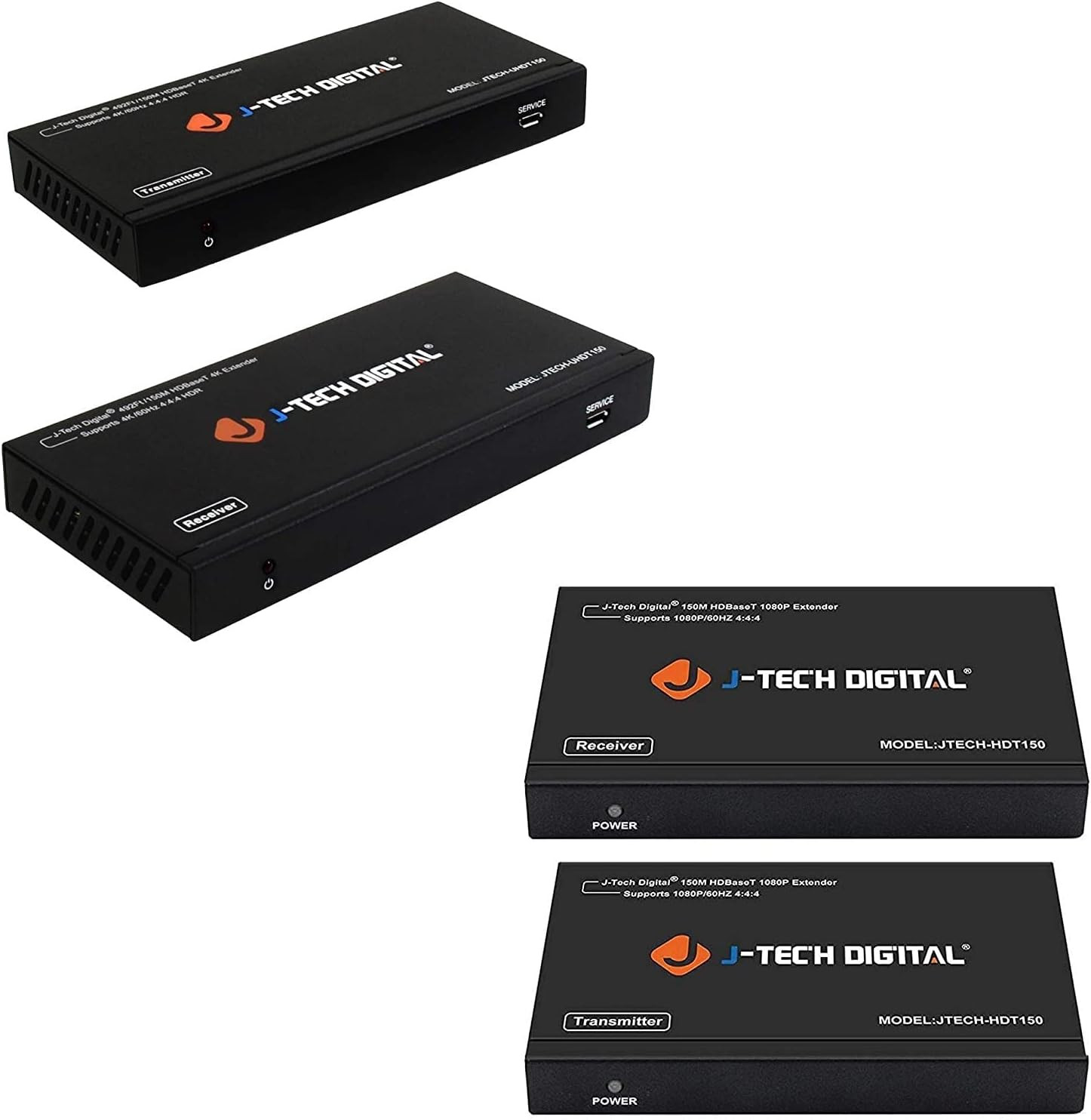Long Range HDMI Extender 4K 60Hz 4:4:4 HDR 492Ft/150M Hdbaset HDMI Extender over
