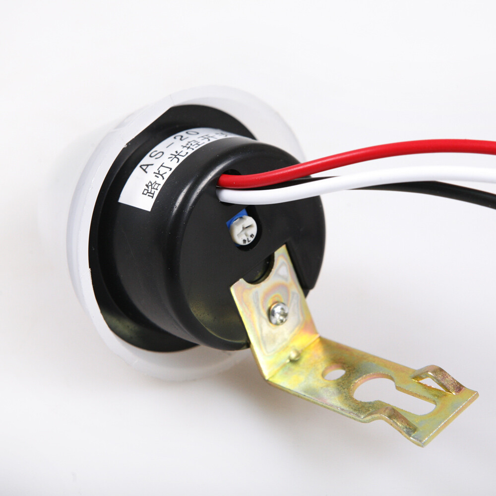 2PC AC/ DC 12V Ajustable Auto On Off Light Switch DC AC Photo Control Sensor US
