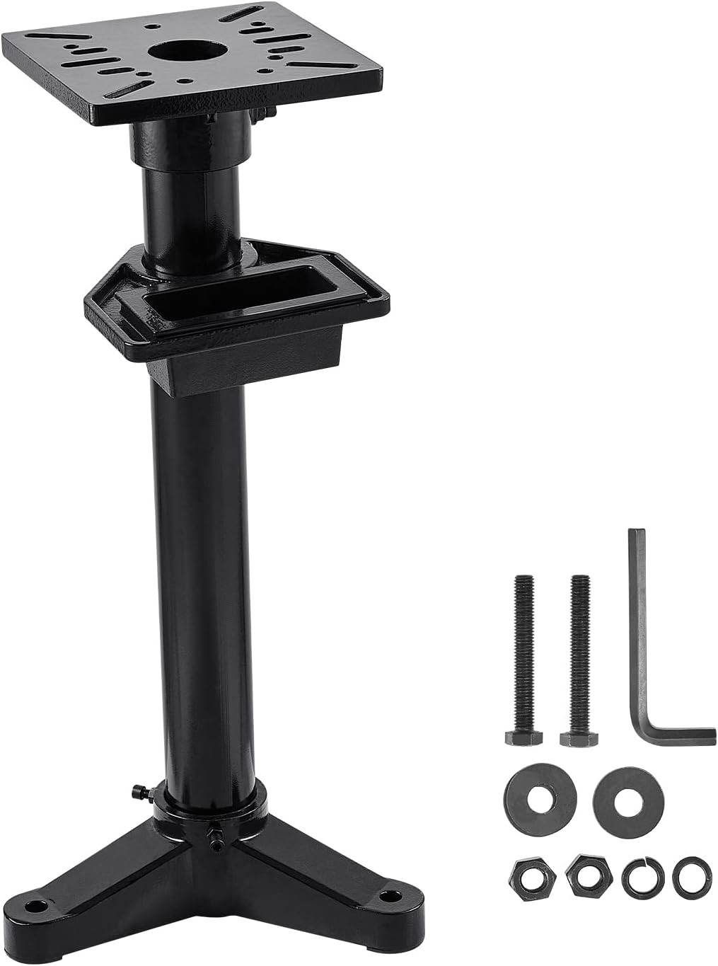 Bench Grinder Stand, Heavy Duty Bench Grinder and Vise Floor Pedestal