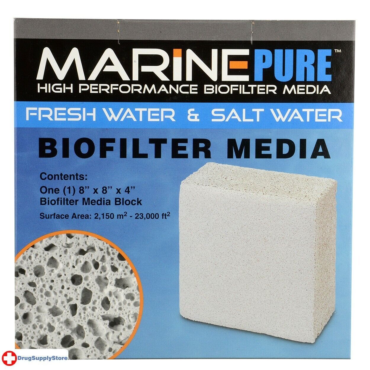 RA Biofilter Media Block - 8" x 8" x 4"