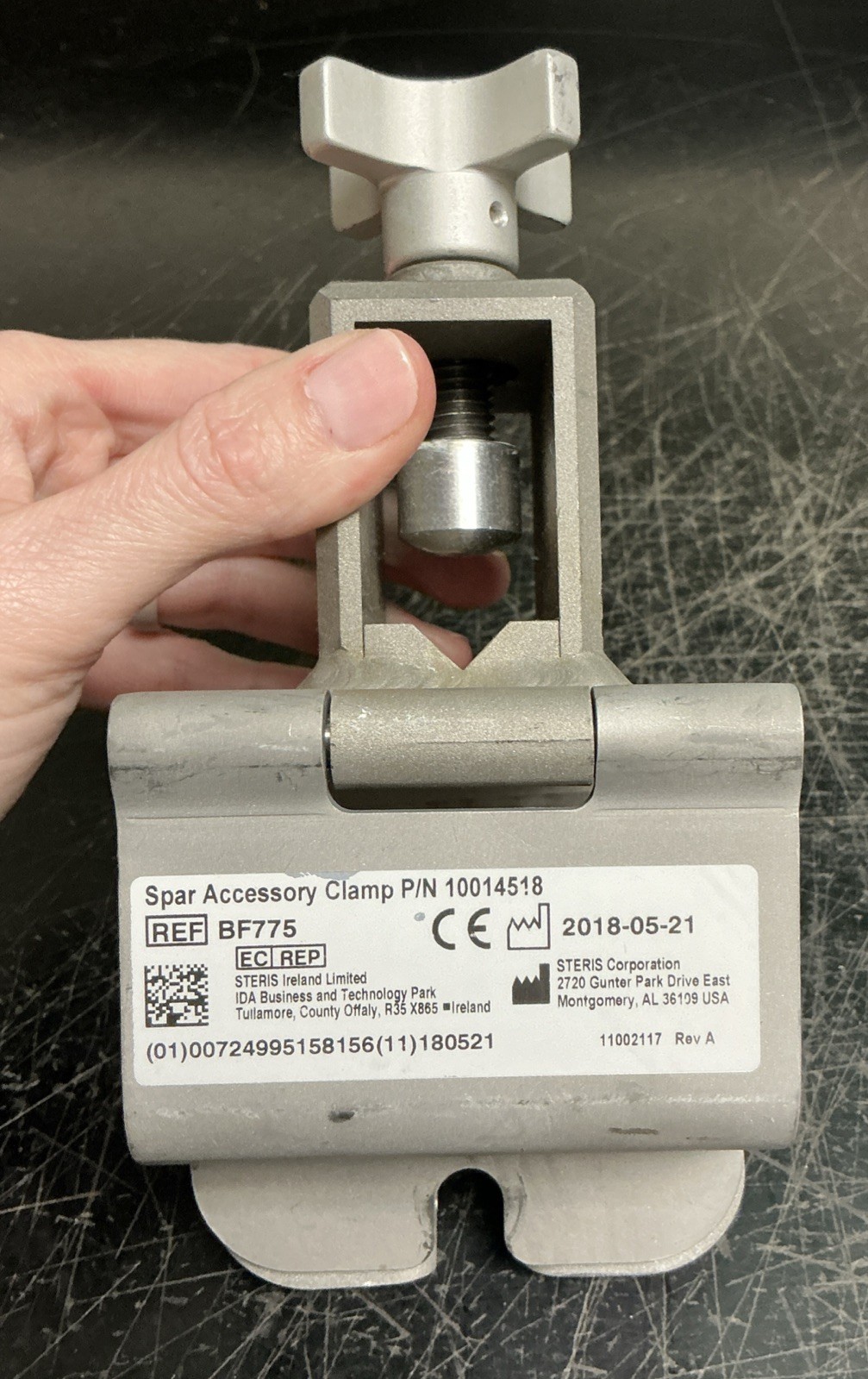 Steris Spar Accessory Clamp | Part No. 10014518 | Ref BF775