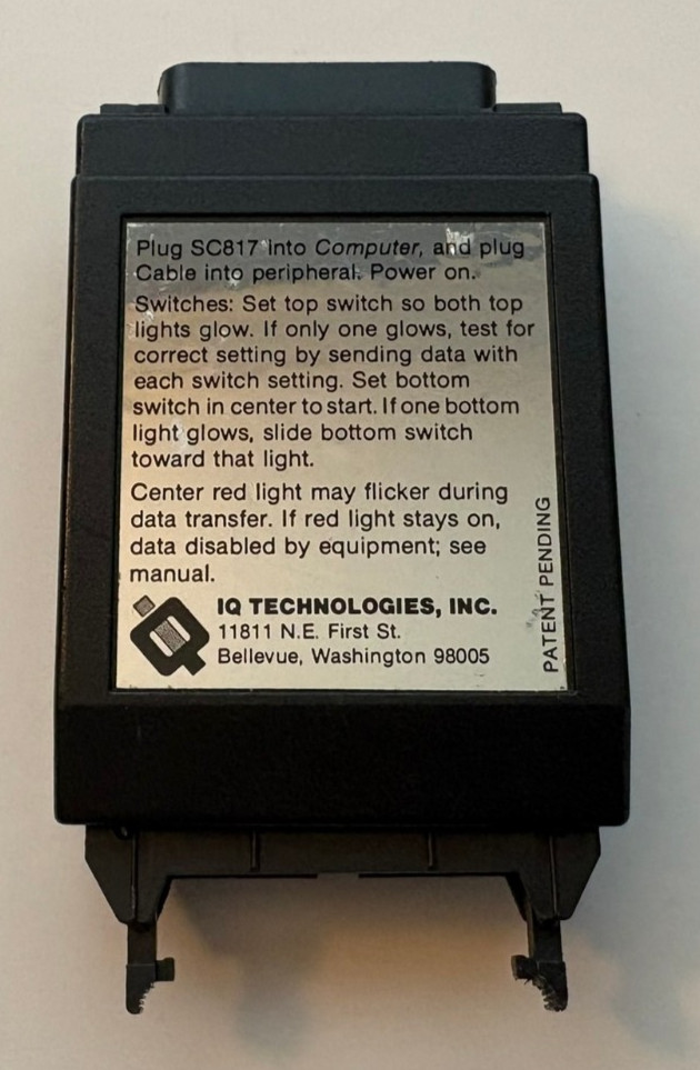 Smart Cable Connector SC817 IQ Technologies (Unit Only)